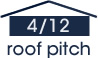 4:12 roof pitch (18 degree slope)