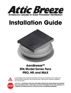 AeroBreeze SFA Installation Guide WEB pdf