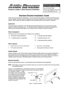 Standard Bracket Installation Guide pdf