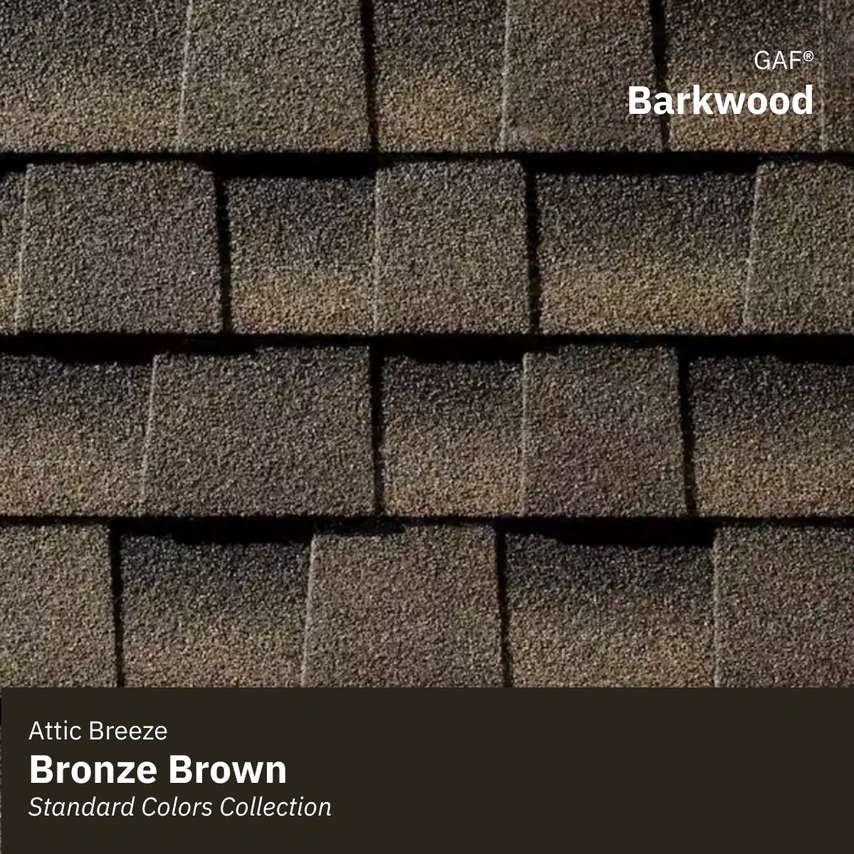 gaf barkwood w bronze brown