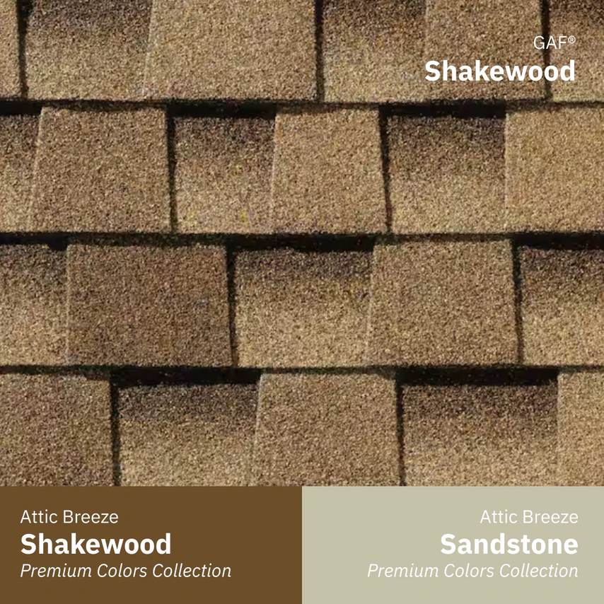gaf shakewood w shakewood sandstone