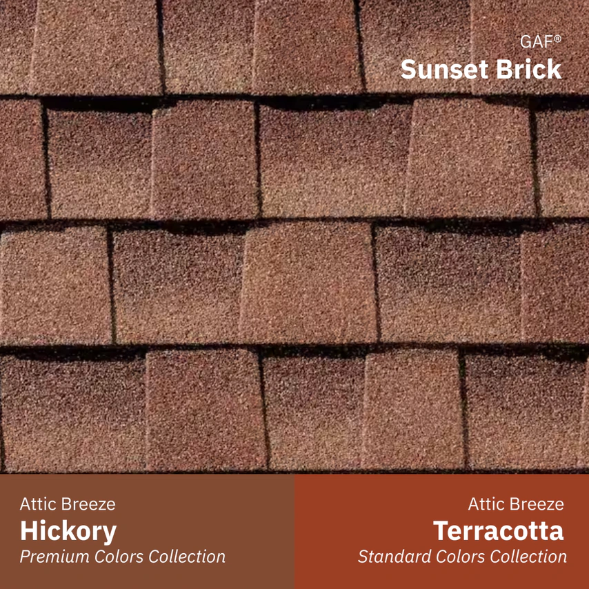 gaf sunset brick w hickory terracotta