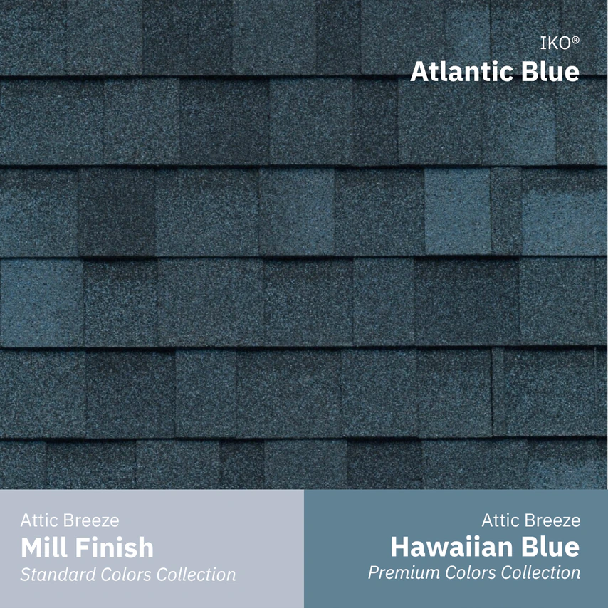 iko atlantic blue w mill finish hawaiian blue