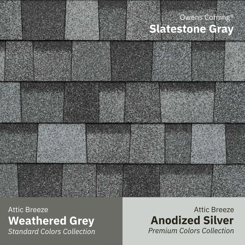 oc slatestone gray w weathered grey anodized silver