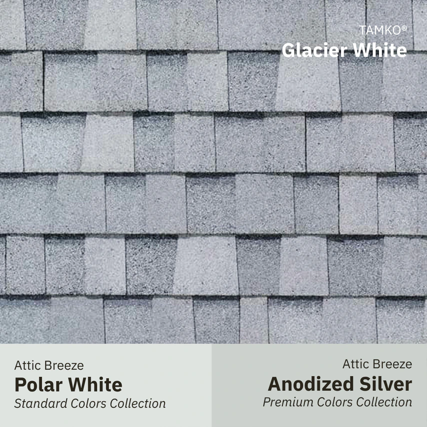t glacier white w polar white anodized silver