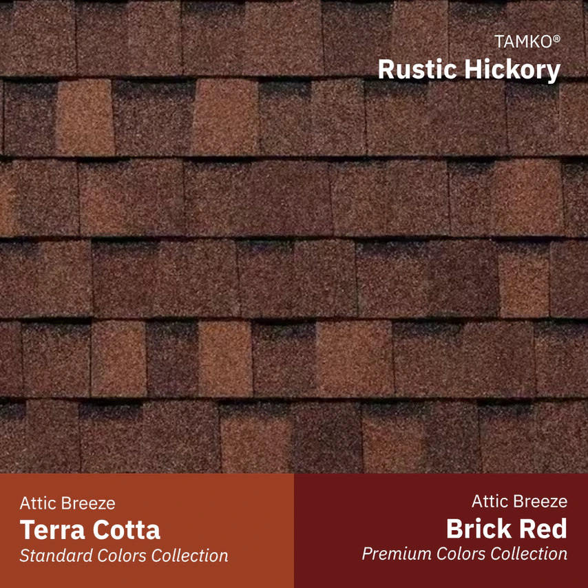 t rustic hickory w terra cotta brick red