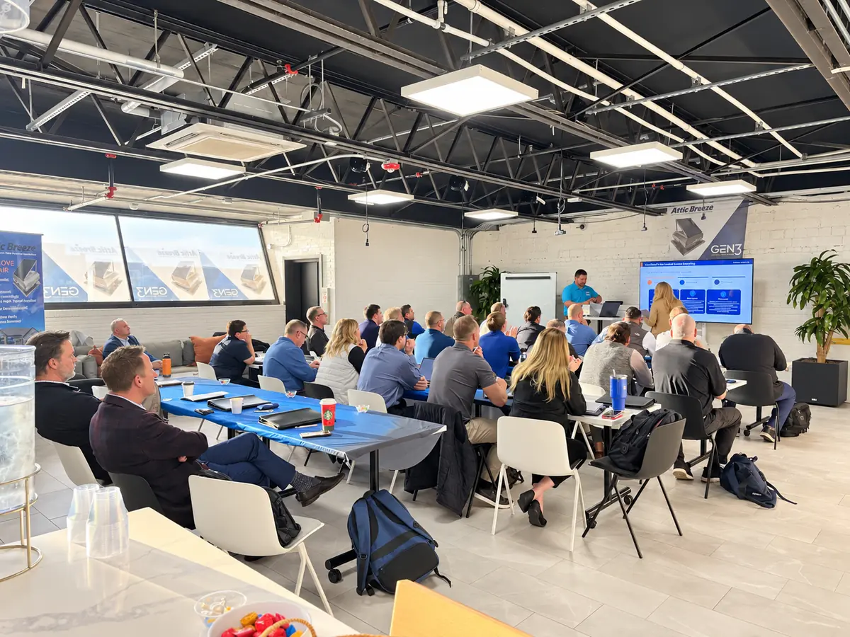 Attic Breeze team members in a training session